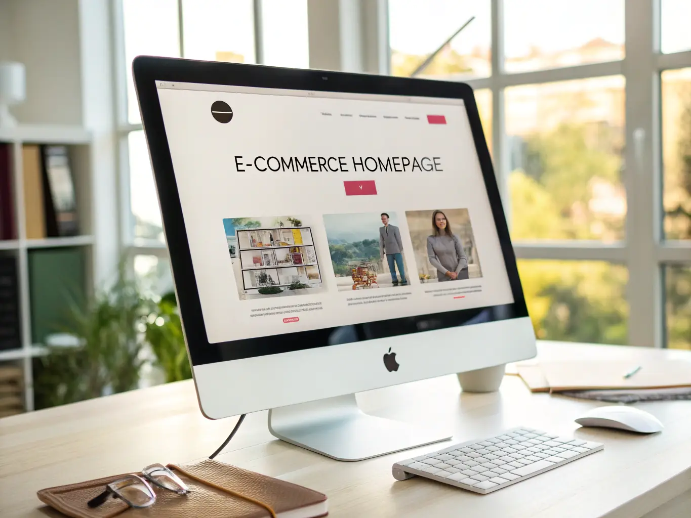 An image showing a desktop computer screen displaying a well-designed desktop advertisement, with a focus on user engagement and brand messaging.