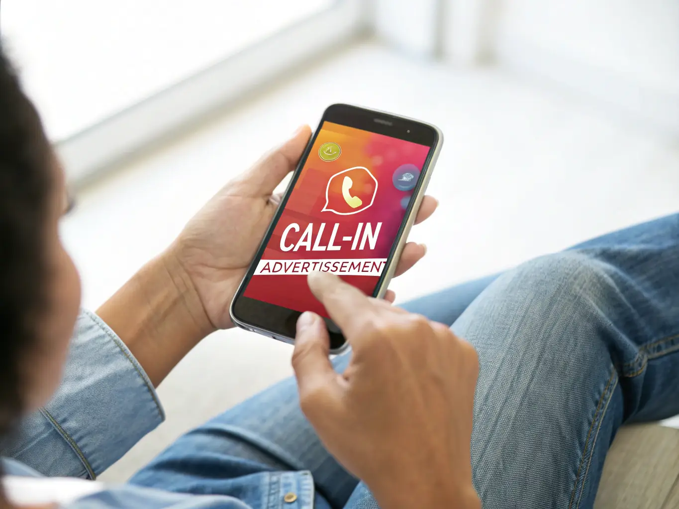 A visually appealing image depicting a mobile phone displaying a high-performing mobile advertisement, with engaging graphics and a clear call-to-action button.